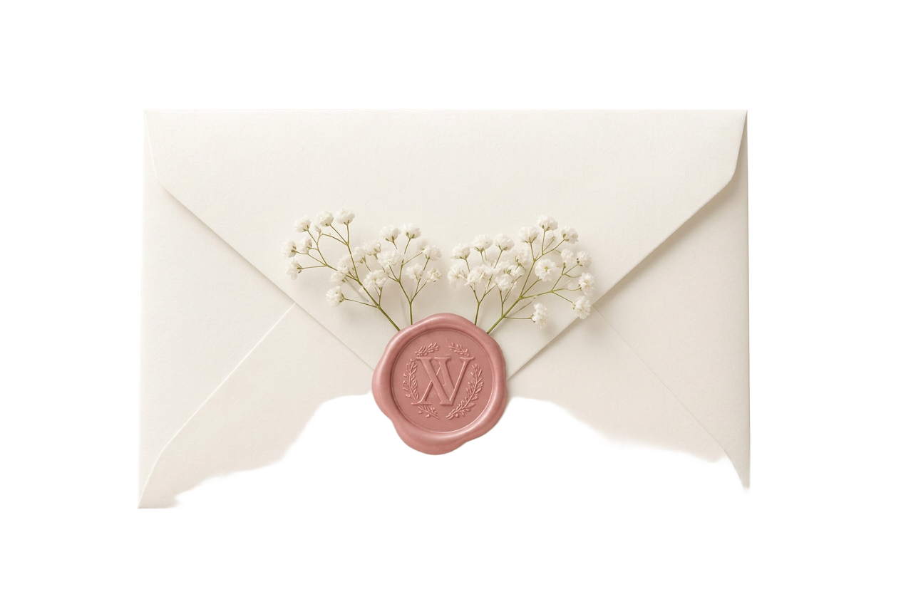 Sealed invitation envelope
